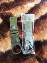 Molle Correa adjuntar clip de cinturón mochila al aire libre de la correa cierre Quickdraw mosquetón campamento agua percha de botella táctico Gancho de soporte
