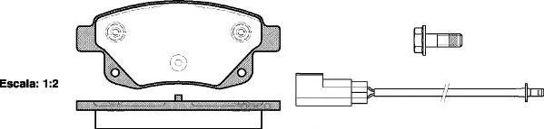 1252 02_[1433958]!Колодки Дисковые З Ford Transit/Tourneo Connect 2.2tdci/2.4tdci/2.3 16v 06 Remsa 125202 Remsa арт. 125202