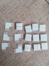 Tira de luces led rgb, GRN-FLASHING en forma de L, 10mm, 4 pines, conector RGB LED, para codo de conexión, ángulo recto, 10mm, 5050, 2835/3528