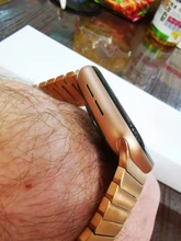 Correa de acero inoxidable para Apple Watch, banda de 44mm y 40mm para iWatch de 42mm/38mm, pulsera de Metal de mariposa para Apple watch serie 5 4 3 se 6