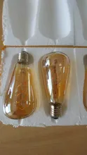 Light-Bulb Edison-Lamp Filament Spiral G95 G125 T225 Retro Led Yellow Vintage ST64 220V