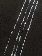 Collar de plata de ley 925 con cuentas multicapa para mujer, accesorio elegante, cadena larga, para fiesta de boda