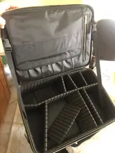 Estuche profesional de cuero para guardar cosméticos, bolso de almacenamiento de gran capacidad para viaje, neceser para maquillaje