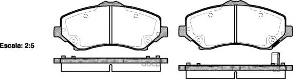 1259 02_[068003701aa]!Колодки Дисковые П Jeep Wrangler 2.8crdi/3.8 V6 07 Remsa 125902 Remsa арт. 125902