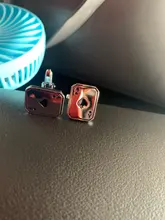 Gemas de calidad, gemelos artesanales con patrón de flor, patrón de Golden Horse, tela ovalada francesa, gemelos