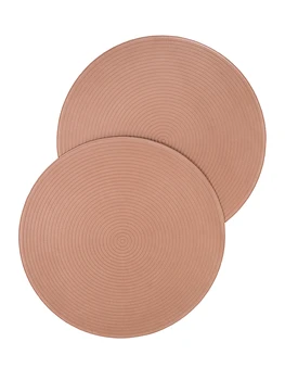 

Плейсматы (2 шт) D36 см, DeНАСТИЯ, бежевый