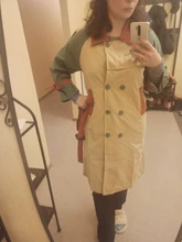 Patchwork Coat Windbreaker Light-Weight Women Long-Section New Casual Lady's