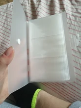 1pc 120 ranuras portadores de identificación PP mate tarjeta libro tarjetas de gran capacidad Clip billete colección de las existencias