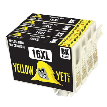 

4Black Compatible T1631 - T1634 16XL ink Cartridge T1621 for Epson WorkForce WF 2520 2530 2540 2750 2010 2510 2760 Printer
