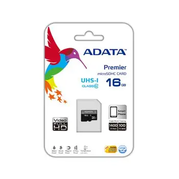 

MicroSDHC, 16GB, Class 10, 0.25g, w / micro SD AdapterADATA11.12