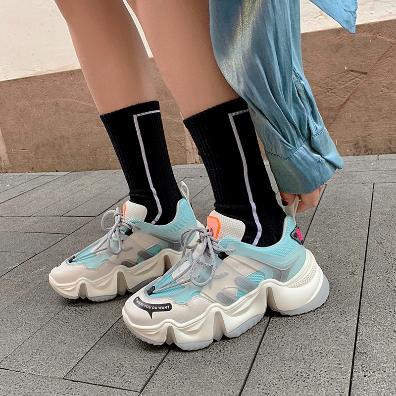 

Women Sneakers Women Shoes 2020 Fashion Leather Platform Sneakers Women Women Casual Shoes 5.5cm