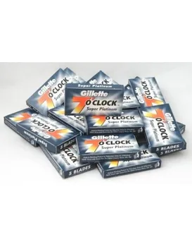 

50 Gillete 7 O'Clock SUPER Platinum Blades