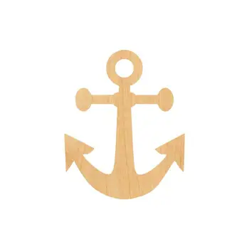 

Anchor 1 Laser Cut Out Wood Shape Craft Supply
