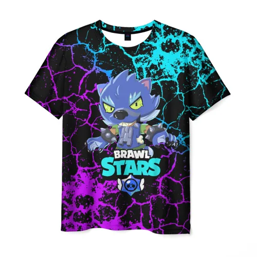 T Shirt Homme 3d Bagarre Etoiles Leon Loup Garou Aliexpress - dessin brawl stars léon garou