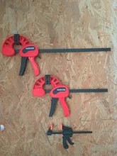 Luz deber F bar de estilo pinza de herramientas de trabajo de MADERA quick grip F pinza 4/6/12/18 /24 pulgadas de plástico carpintería abrazaderas de liberación rápida