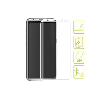 

Curved Tempered Glass Screen Protector Galaxy S8 Extreme Full Cover White