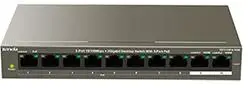 

8 ports desktop PoE Switch 8 ports 10/100Mbps + 2 Gigabit