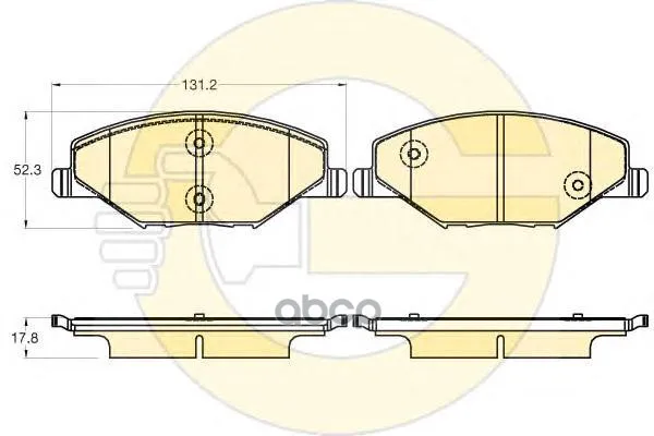 Колодки Тормозные Vw Polo(Rus) 11-/Skoda Fabia 11- Передние Girling 6120271 Girling арт. 6120271