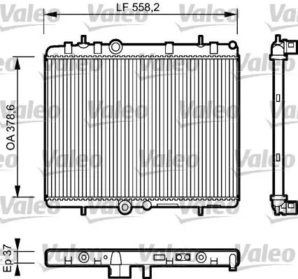 Радиатор CITROEN C5 II(RC_) 2.0 16V(RCRFJB, RCRFJC) 2004/09-…