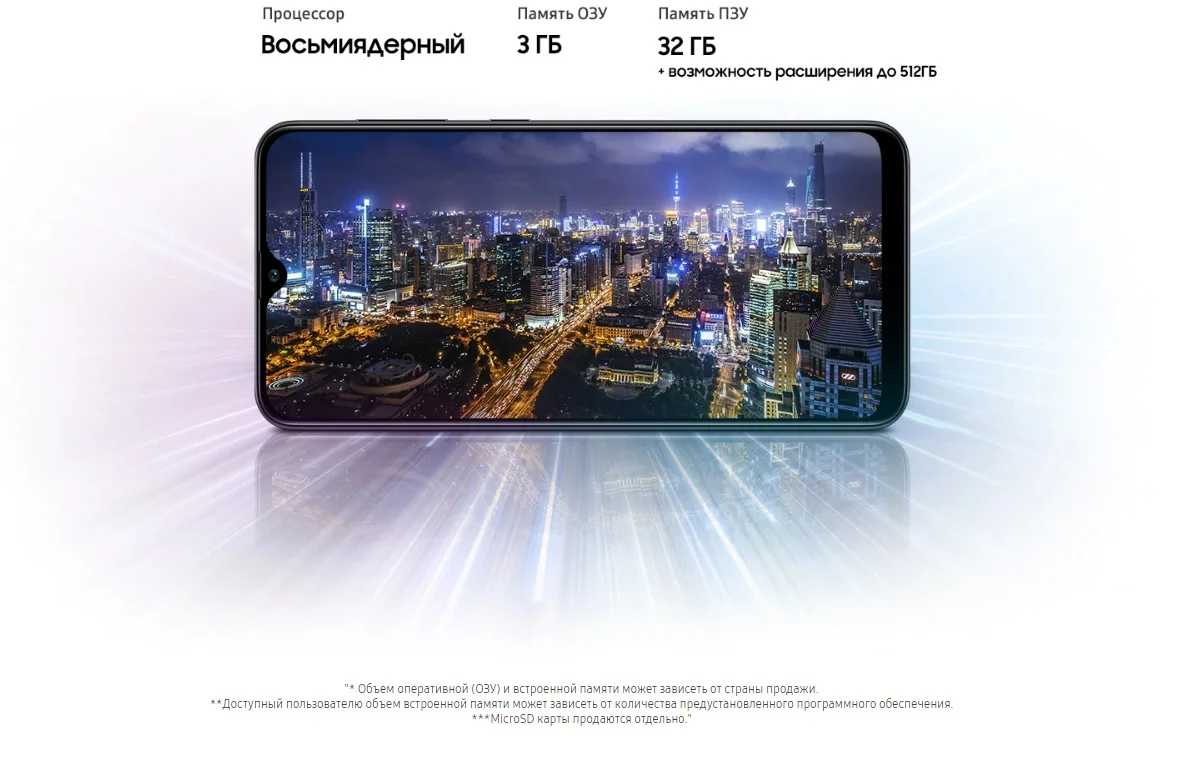 Смартфон Samsung Galaxy A20s, Чёрный SM-A207FZKDSER