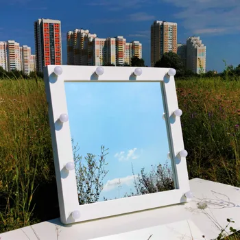 

Гримерное mirror with lights 80х80см