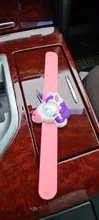 Reloj de unicornio de juguete para niños y niñas, cronógrafo de poni de regalo, pulsera Slap, relojes deportivos de cuarzo para bebés