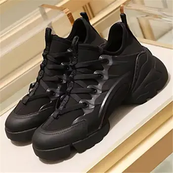

Luxury Brand Genuine Leather Sneaker Flats Shoes For Women Popular Fashion Comfortable All-match Ladies Shoes Large Size 35-41