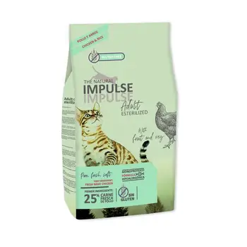

THE NATURAL IMPULSE ADULT CAT STERILIZED Pienso para Gatos Adultos Esterilizados 2Kg