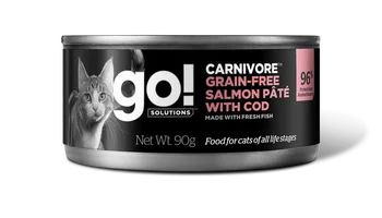 

GO! Canned with salmon and cod for cats 0,09 kg x 24 PCs