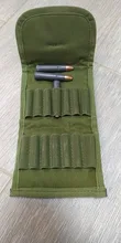 Porta cartuchos para pistola de mano plegable, 14 carcasas para Rifle, porta cartuchos, funda para munición para Rifle de caza