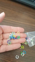 Lote de anillos de Metal de colores para hacer joyas, 100 unidades, 1,2x8mm, único abierto