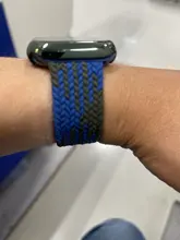 Correa de nailon trenzado para Apple Watch 6 Se 5, banda de 44mm, 40mm, 38mm y 42mm, correa elástica para reloj inteligente iWatch Series 54321