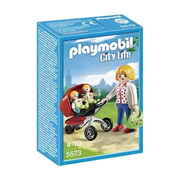 

PLAYMOBIL daycare-mom with twin cart, playset (5573)