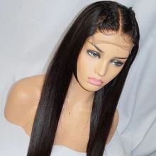 Прямые человеческие волосы парики 4*4 Кружева Закрытие парик Средняя часть Beaudiva бразильские волосы парик шнурка Prepluck с детскими волосами для черных женщин