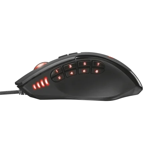 Игровая проводная мышь 21726 Trust GXT 164 SIKANDA MMO до 5000 dpi 12 клавиш 4 профиля