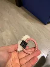 Lindo animal Bola de pelo de conejo, anillo mujer banda de goma elástica pelo bandas coreano sombreros niños ornamentos accesorios para el cabello