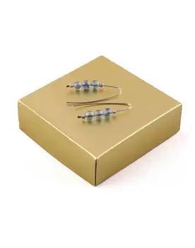 

Goo Design Minimal Silver Glass Earrings