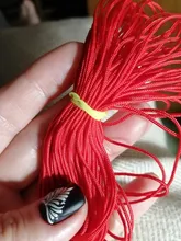 Cordón de nailon rojo de 10 metros/lote, 0,8/1,0mm, hilo de macramé con nudo chino, pulsera trenzada, borlas, hilo para ABALORIOS