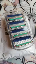 Gillette-Cuchillas de afeitar para hombre Fusion, 5 capas, cuchillas de seguridad, acero inoxidable, cuidado de la cara, 4 unidades