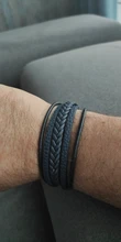 ZOSHI-Pulseras de cuero coloridas trenzadas para hombre, brazalete Heren, pulseras de cuero genuino a la moda con hebilla magnética