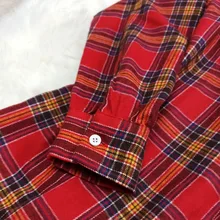 Plaid Shirt Tops Long-Sleeve Office Women Coat Loose Ladies Karsany And