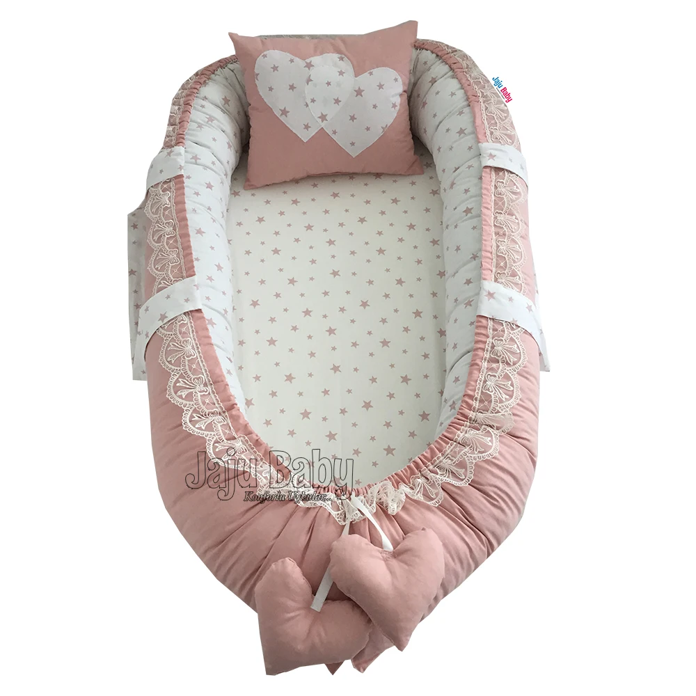 Jaju Babynest плоская свободная пудра Звездная Роскошная ортопедическая Детская
