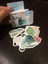 Lote de 46 unidades de pegatinas de papel para diario con bonitos animales Kawaii, pegatinas de papelería para diario Diy para Scrapbooking