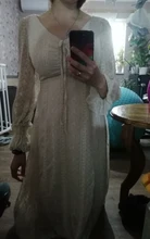 Dress Women Long-Sleeve Vintage Fairy Party-Midi French Elegant Designer Autumn Chiffon