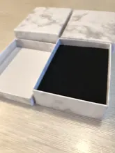 18 ~ 24 Uds de cartón de papel cajas de almacenamiento de caja de transporte para collares brazaletes pendientes cuadrado rectángulo