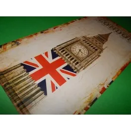 

LONDON veneer poster Vintage Room wall decor plate, lounge, bar, garage