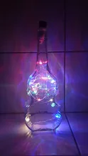 Fairy-Lights Decorative Garland Party-Lamp Wine-Bottle Wedding Garden Rechargeable LED