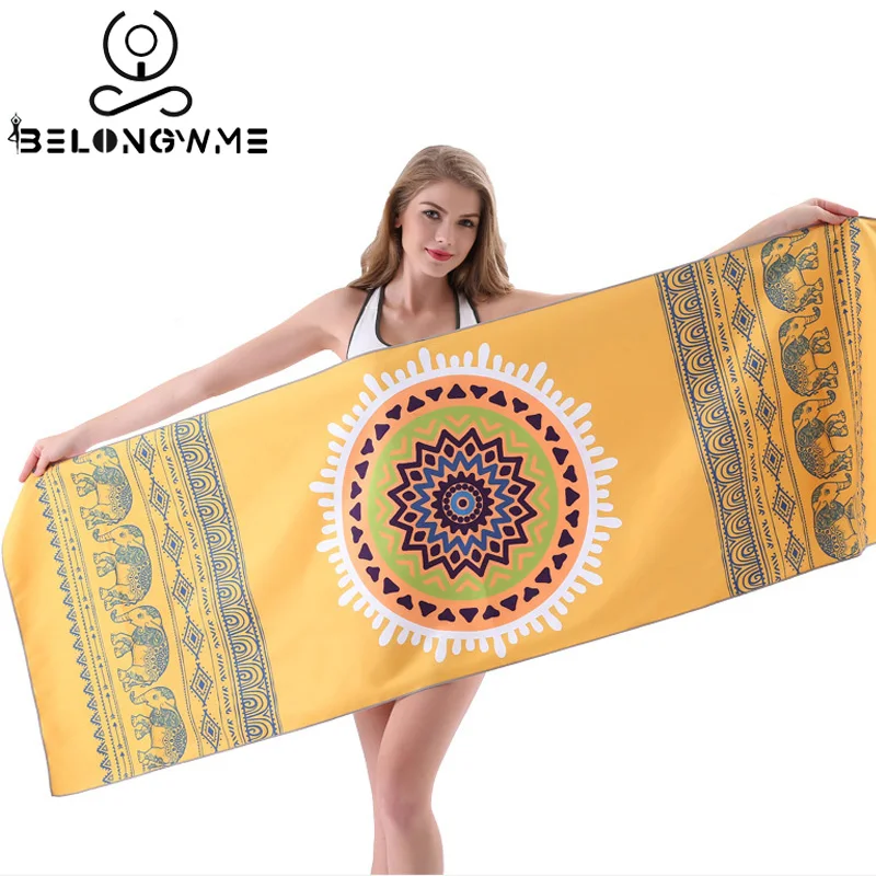 

Mandala Printed Yoga Towel Fitness Pilates Mats Foldable Portable Non-slip Sweat Absorption Fitness Mat Sports Carpets tapete