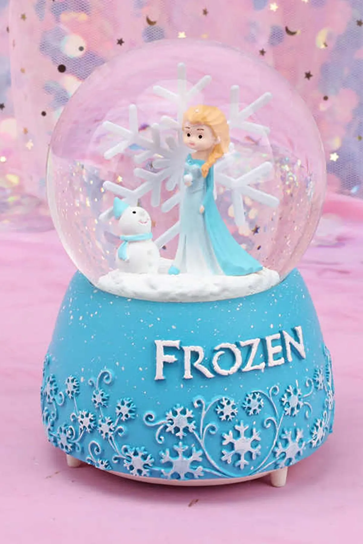 

Frozen Spray Musical Snow Globe Gift Products Valentine's Day Illuminated Large Size Decorative Balls Home Office Furniture