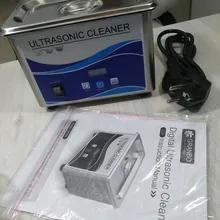 Limpiador ultrasónico Digital 60W sonicador baño 40Khz degas para joyería de plata de oro gafas jade collar óxidos aceite de óxido lavadora